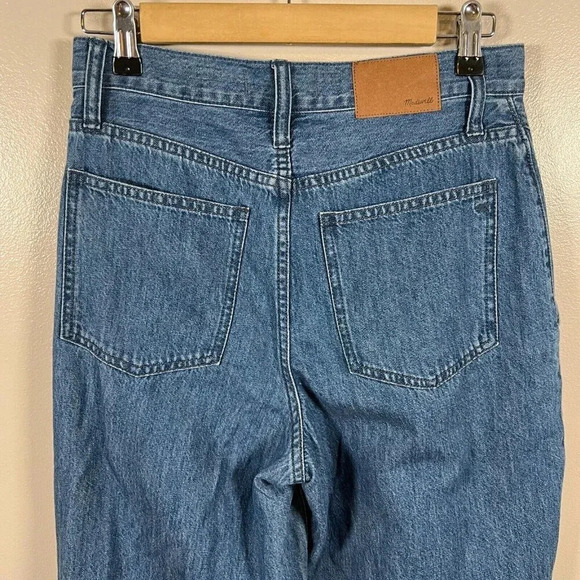 Madewell Western Yoke Jeans Size 25 High Rise Straight Leg Medium Wash Retro - Picture 9 of 9